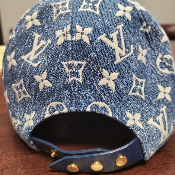 Louis Vuitton Jacquard Denim Cap -Adjustable Straps - Picture 3 of 6